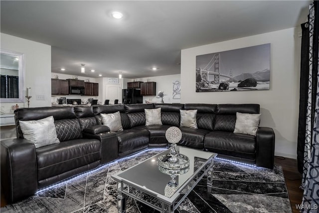 11621 Cedar Glades Dr, Vance, AL 35490 - living area with recessed lighting and wood finished floors