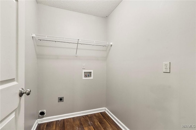 7714 Thompsons Way, Northport, AL 35473 - laundry area featuring hookup for an electric dryer, hookup for a washing machine, and dark wood-style floors