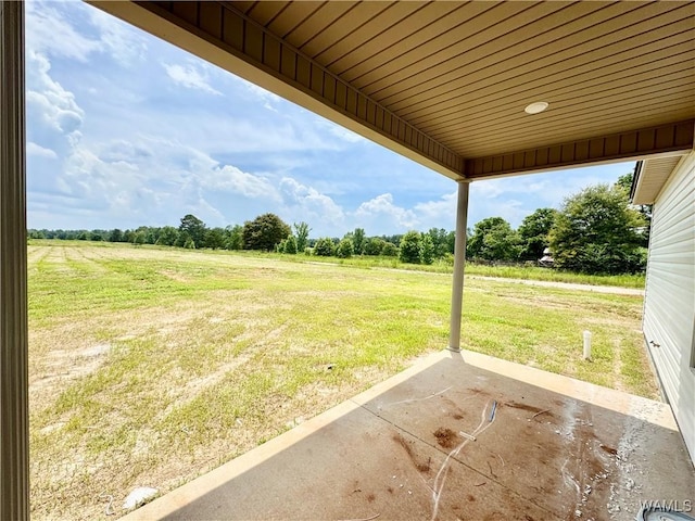 11700 Cripple Creek Rd, Berry, AL 35546 - view of grassy yard with a view of rural / pastoral area, a patio, and view of wooded area