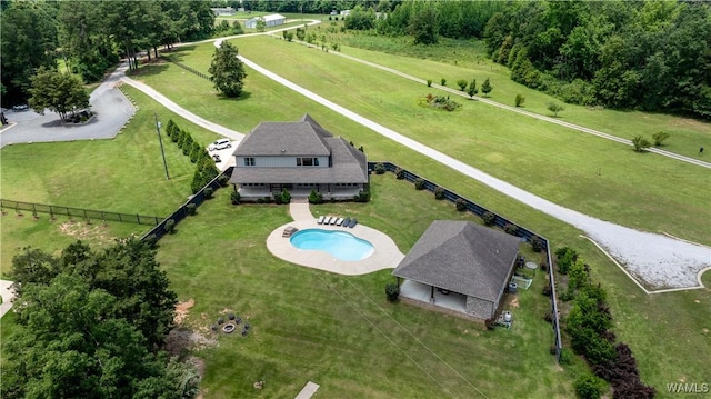 12030 Orlea Ln, Northport, AL 35475 - aerial view of property and surrounding area featuring a pool area