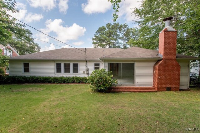 9C Country Club Hls, Tuscaloosa, AL 35401 - rear view of property featuring a yard and a chimney
