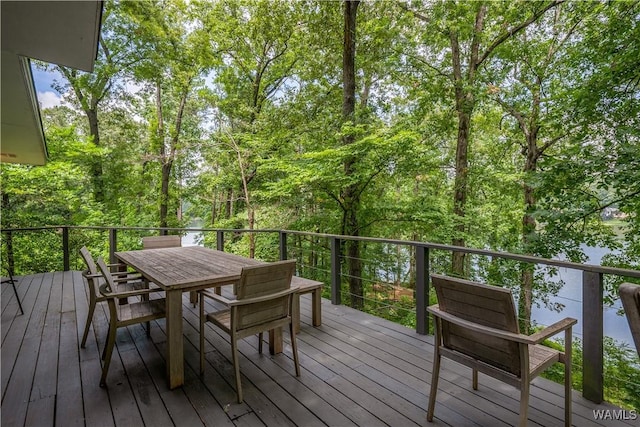 view of wooden terrace