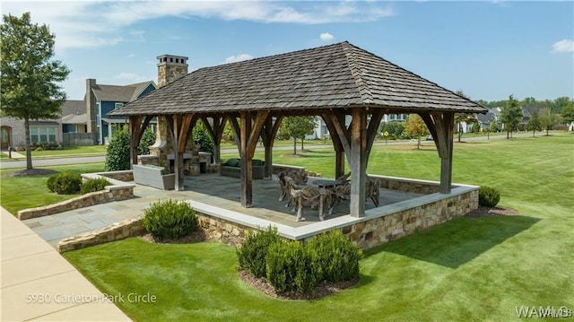 5930 Carleton Park Cir, Tuscaloosa, AL 35406 - view of community featuring a gazebo, a yard, and a patio