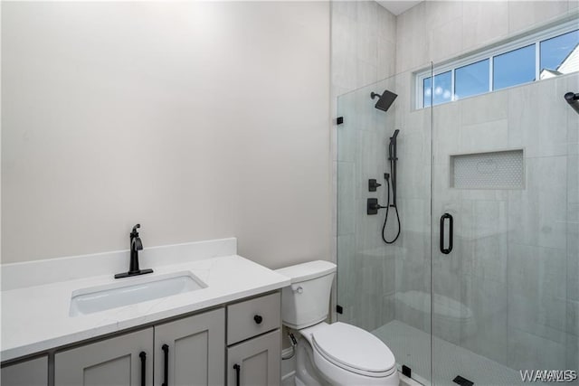 5930 Carleton Park Cir, Tuscaloosa, AL 35406 - bathroom with a stall shower, toilet, and vanity