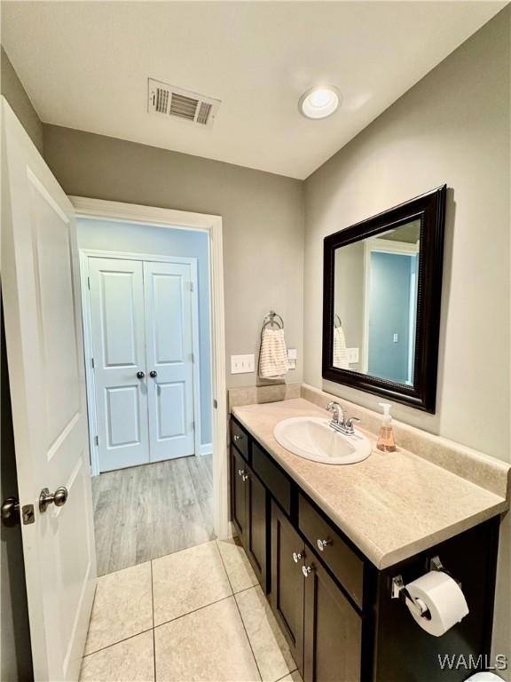 6643 Cooperstown Cir, Tuscaloosa, AL 35453 - bathroom featuring vanity and tile patterned flooring