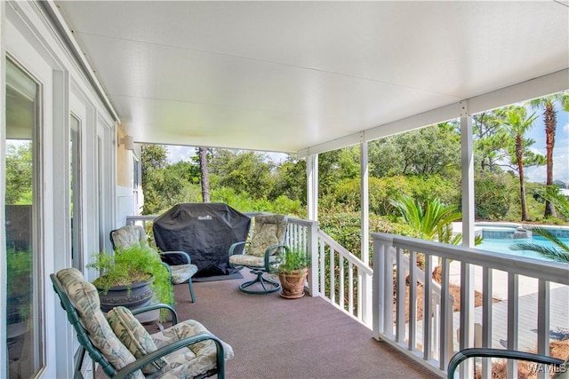 view of sunroom / solarium