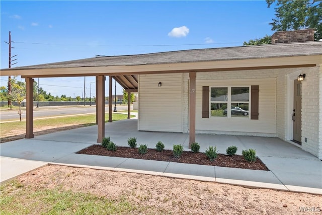 exterior space featuring a porch