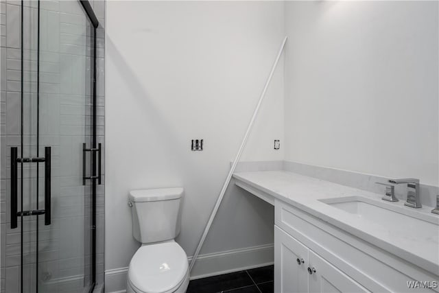1300 Paul W Bryant Dr Unit 100, Tuscaloosa, AL 35401 - full bathroom featuring vanity, a stall shower, and tile patterned flooring