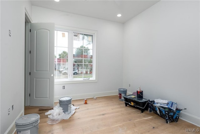 1300 Paul W Bryant Dr Unit 100, Tuscaloosa, AL 35401 - spare room featuring wood finished floors and recessed lighting