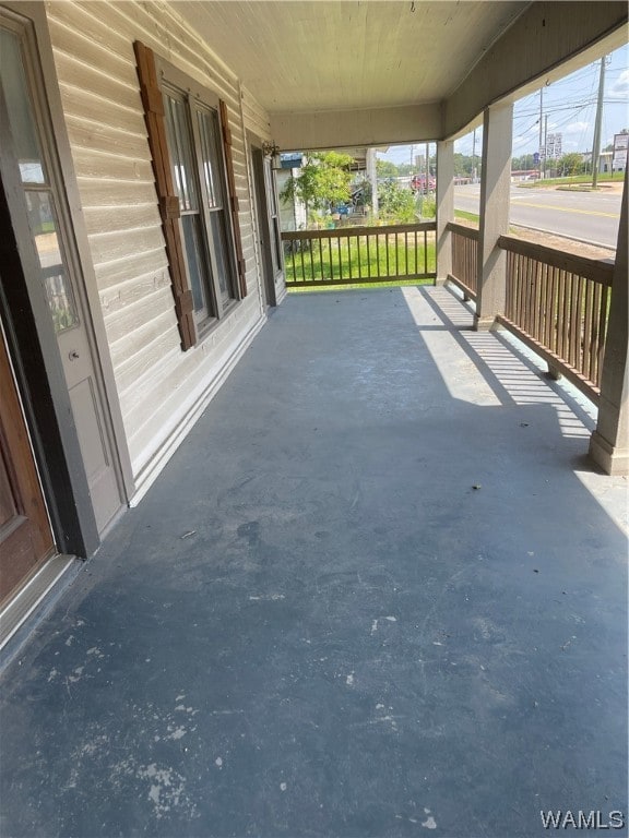 view of patio with covered porch