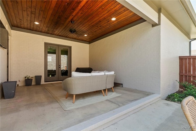 5377 Alexander Ave, Tuscaloosa, AL 35406 - view of patio with french doors