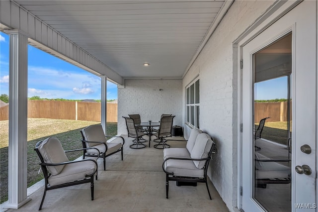 13930 Sullivan Blvd, Northport, AL 35475 - view of patio / terrace with outdoor dining space and a fenced backyard