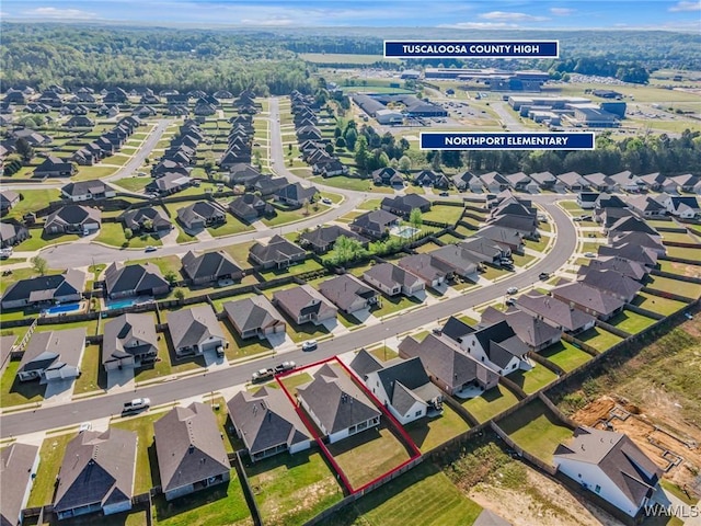 13930 Sullivan Blvd, Northport, AL 35475 - birds eye view of property featuring a residential view