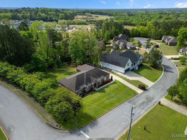 4901 Oak Way, Northport, AL 35473 - bird's eye view with a residential view and a wooded view
