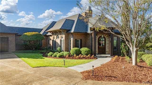 1231 Diamond Point Cir, Tuscaloosa, AL 35406 - view of front of property with brick siding, roof with shingles, and a front lawn