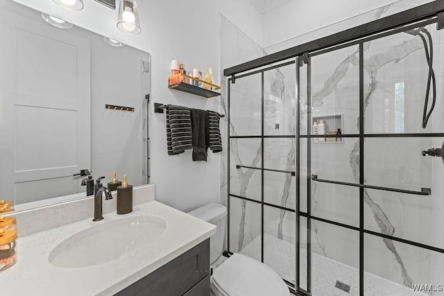 800 Red Drew Ave, Tuscaloosa, AL 35401 - bathroom featuring vanity and a marble finish shower