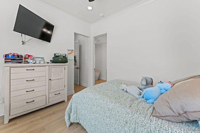 800 Red Drew Ave, Tuscaloosa, AL 35401 - bedroom featuring light wood-style flooring and crown molding