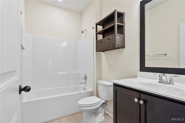 9437 Crete Cir, Tuscaloosa, AL 35406 - bathroom featuring vanity, tile patterned flooring, and shower / bath combination