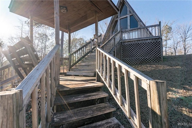 view of wooden terrace