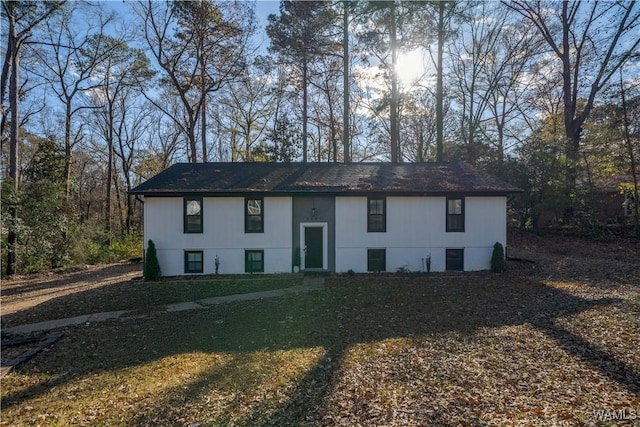 exterior space with a lawn