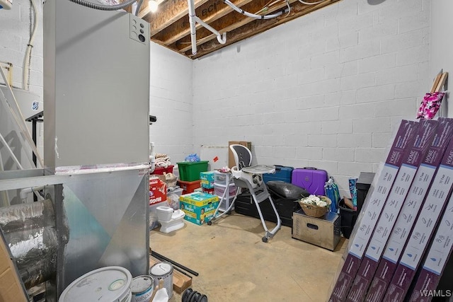 19026 Eastern Valley Rd, West Blocton, AL 35184 - below grade area with concrete block wall