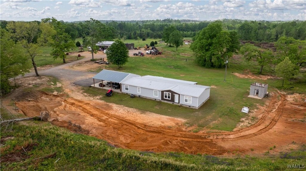 2194 Lum Fife Rd, Gordo, AL 35466 - aerial view with a rural view
