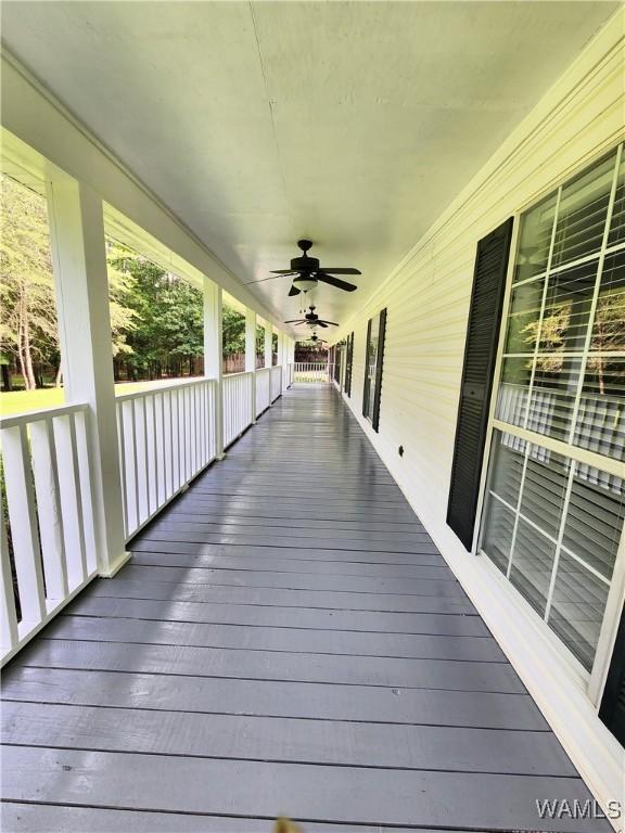 14541 Keenes Mill Rd, Coaling, AL 35453 - porch with ceiling fan