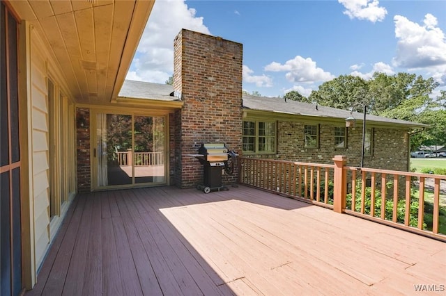 5204 Dove Creek Ave, Northport, AL 35473 - wooden terrace featuring area for grilling