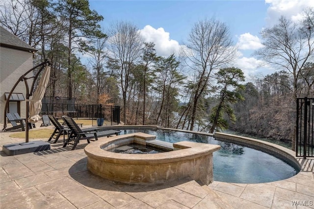 1901 Point Clear Rd, Tuscaloosa, AL 35406 - outdoor pool featuring a patio and fence