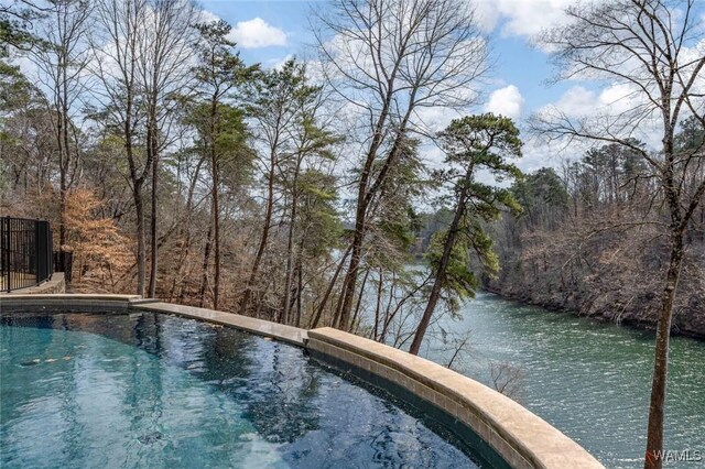1901 Point Clear Rd, Tuscaloosa, AL 35406 - outdoor pool with a view of trees