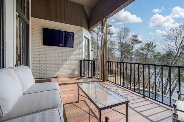 1901 Point Clear Rd, Tuscaloosa, AL 35406 - balcony featuring an outdoor living space