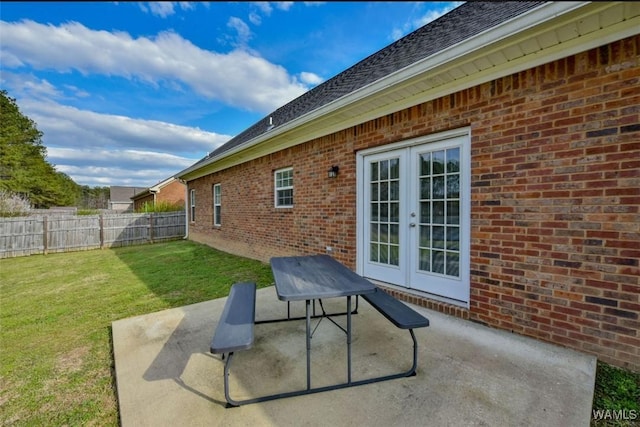 17818 Alecia Dr, Vance, AL 35490 - view of patio featuring french doors