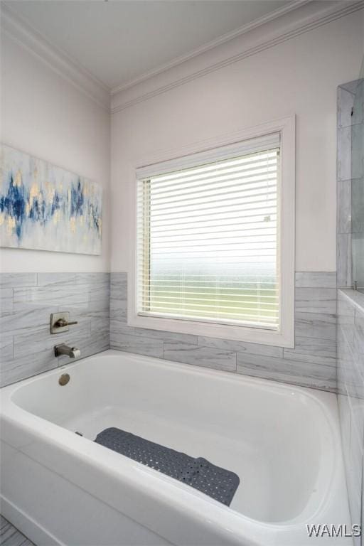 11210 Davis Pl, Northport, AL 35475 - full bath with ornamental molding and a bath