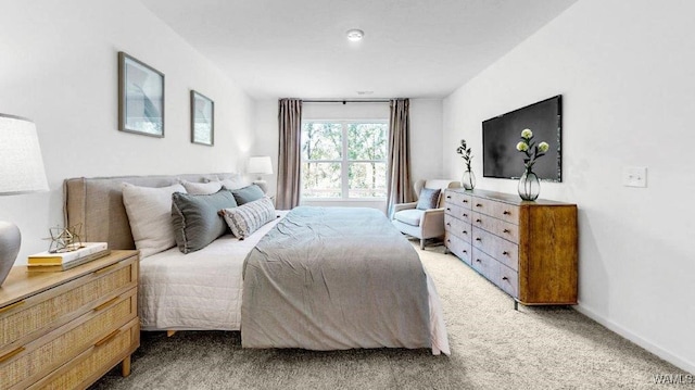 bedroom featuring carpet flooring