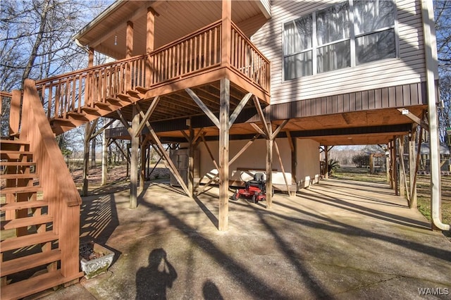 view of property's community with a deck