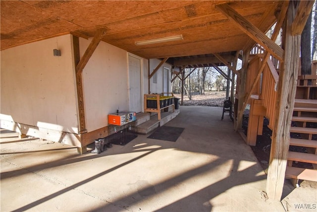 view of horse barn