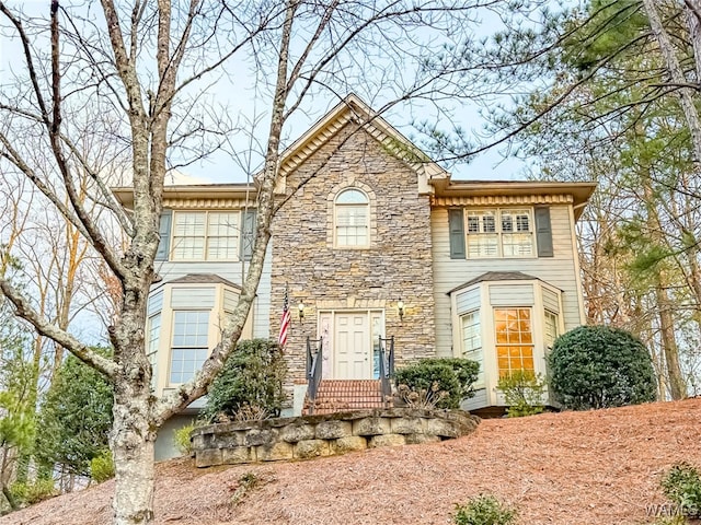1851 Russet Woods Ln, Hoover, AL 35244 - view of front of house featuring stone siding