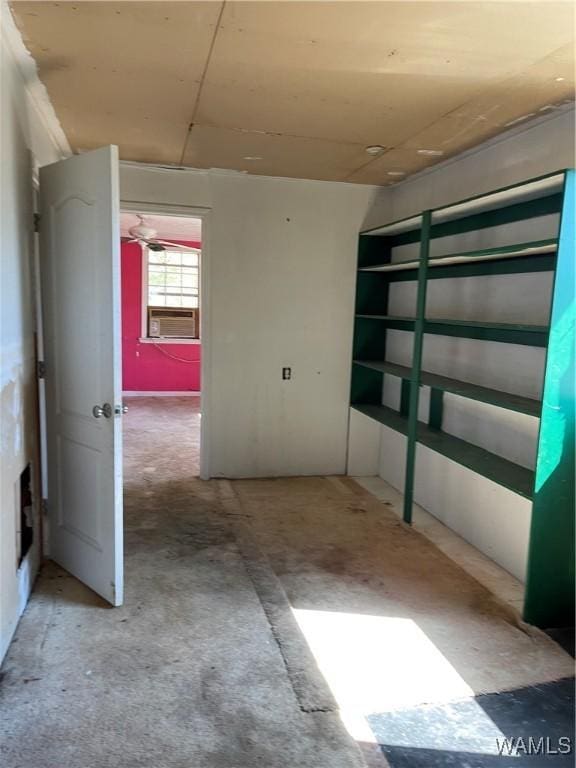 empty room featuring cooling unit