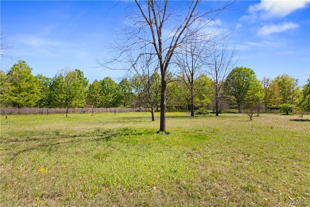 view of yard featuring a rural view