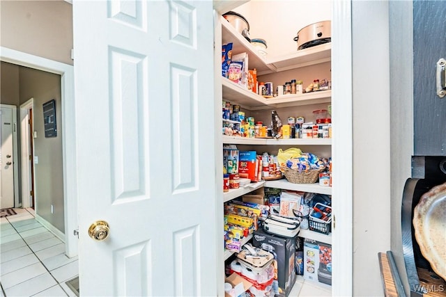 view of pantry