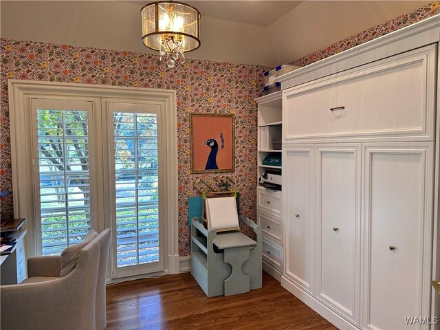 bathroom with tile patterned floors, vanity, shower with separate bathtub, and tile walls