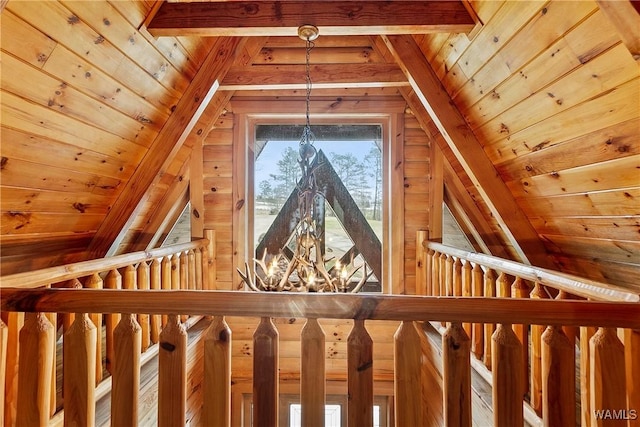 20442 Old Jasper Rd, Northport, AL 35475 - additional living space featuring wood ceiling and vaulted ceiling with beams