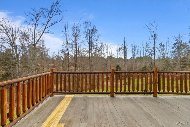 20442 Old Jasper Rd, Northport, AL 35475 - wooden deck featuring a forest view