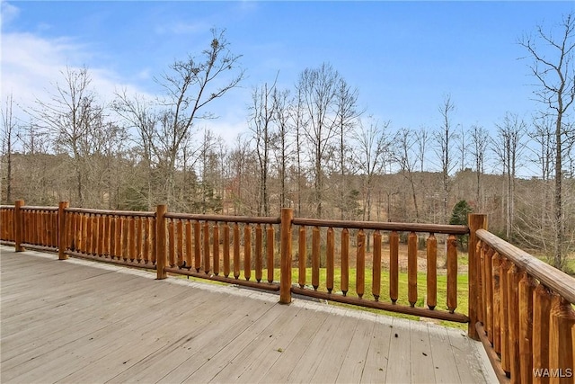 20442 Old Jasper Rd, Northport, AL 35475 - wooden terrace with a forest view