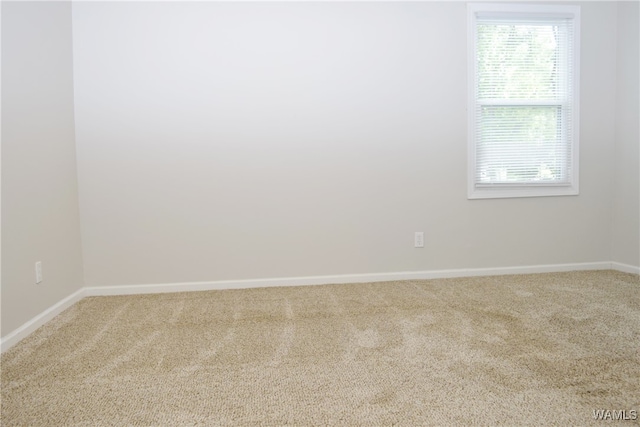 carpeted spare room featuring a healthy amount of sunlight