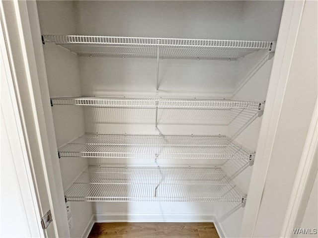 view of storage area
