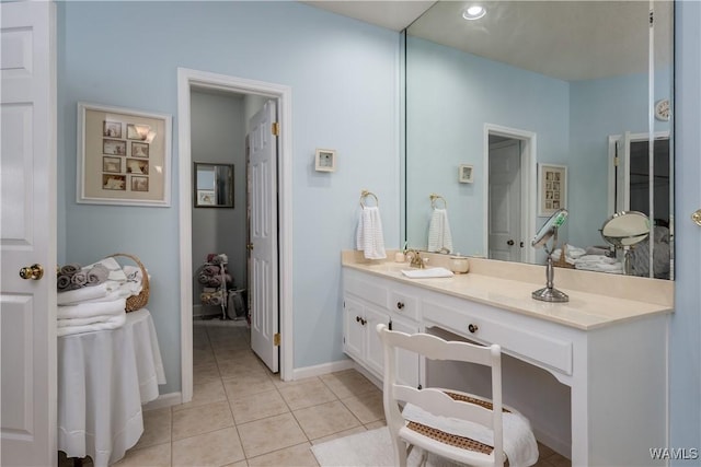1137 Germantown Rd, Tuscaloosa, AL 35406 - bathroom with vanity and tile patterned flooring