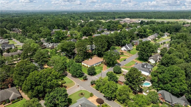 1137 Germantown Rd, Tuscaloosa, AL 35406 - aerial perspective of suburban area featuring a heavily wooded area