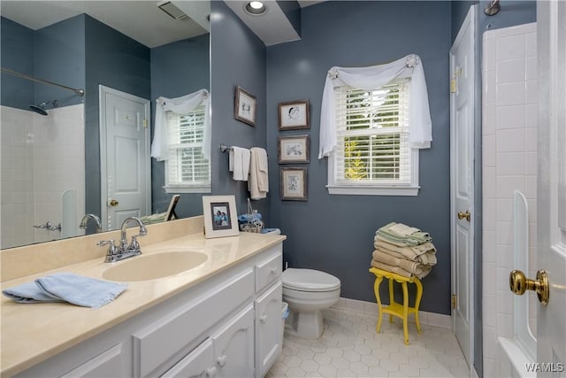 1137 Germantown Rd, Tuscaloosa, AL 35406 - bathroom with vanity, tile patterned floors, and bathing tub / shower combination