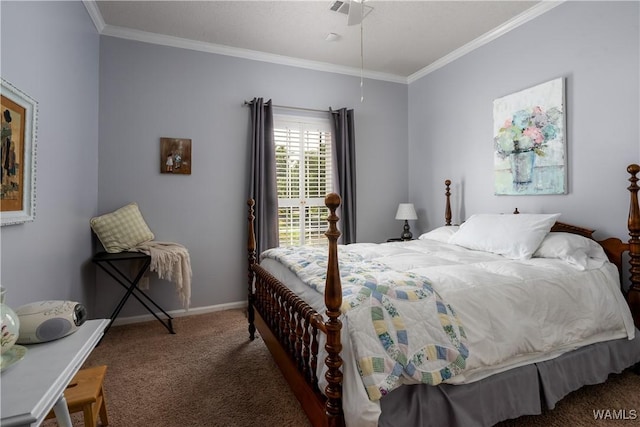 1137 Germantown Rd, Tuscaloosa, AL 35406 - carpeted bedroom with ornamental molding